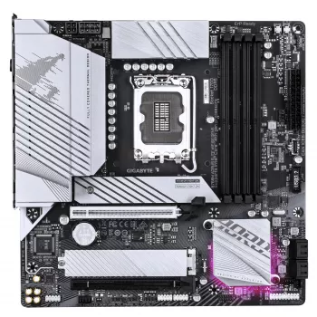 GIGABYTE mātesplate B760M AORUS ELITE WIFI6E GEN5 — Micro ATX, LGA1700, DDR5 līdz 5600MHz, 12+1+1 VRM, 2x PCIe4.0 M.2, Wi‑Fi 6E, 2.5 GbE