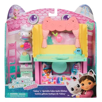 Figūriņa Gabby's Dollhouse Cakey's Sprinkle Cake-tastic Kitchen Daudzkrāsains