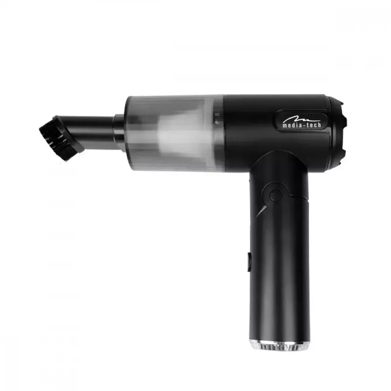 Mini pūtējs MEDIA-TECH MT6538 2 IN 1 Jet Air Duster — bezvadu rokas tīrītājs, 2000 mAh, 65 W, 2500 l/min, 7000 Pa