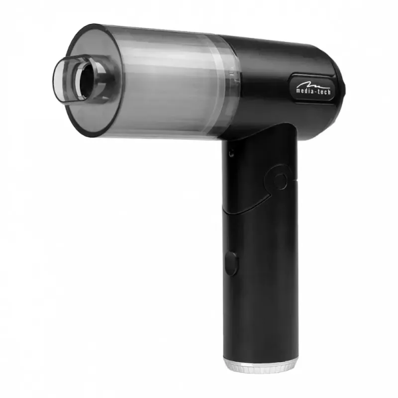 Mini pūtējs MEDIA-TECH MT6538 2 IN 1 Jet Air Duster — bezvadu rokas tīrītājs, 2000 mAh, 65 W, 2500 l/min, 7000 Pa