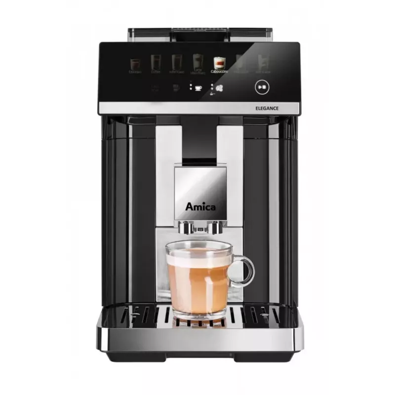 Amica Elegance CM 7011 espresso kafijas aparāts, tērauda dzirnaviņas, integrēta piena putu sistēma