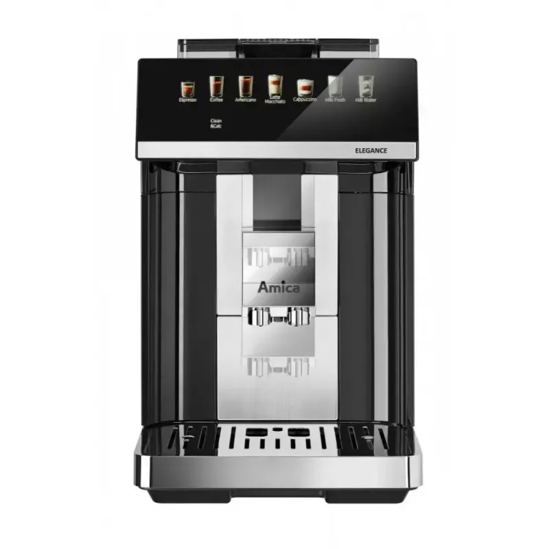 Amica Elegance CM 7011 espresso kafijas aparāts, tērauda dzirnaviņas, integrēta piena putu sistēma