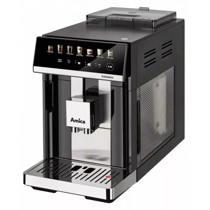 Amica Elegance CM 7011 espresso kafijas aparāts, tērauda dzirnaviņas, integrēta piena putu sistēma