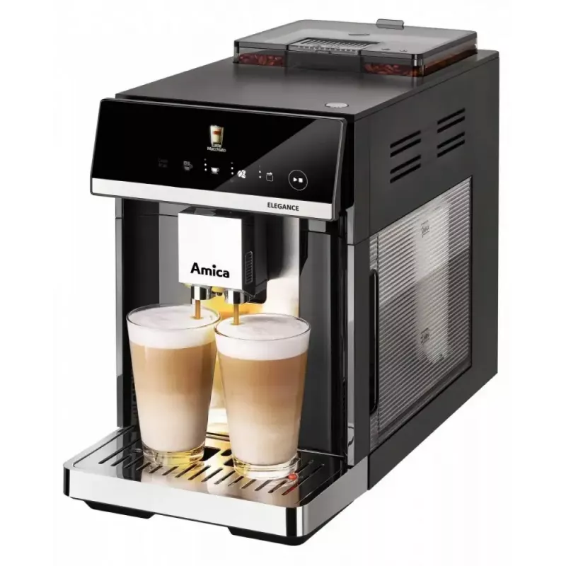 Amica Elegance CM 7011 espresso kafijas aparāts, tērauda dzirnaviņas, integrēta piena putu sistēma