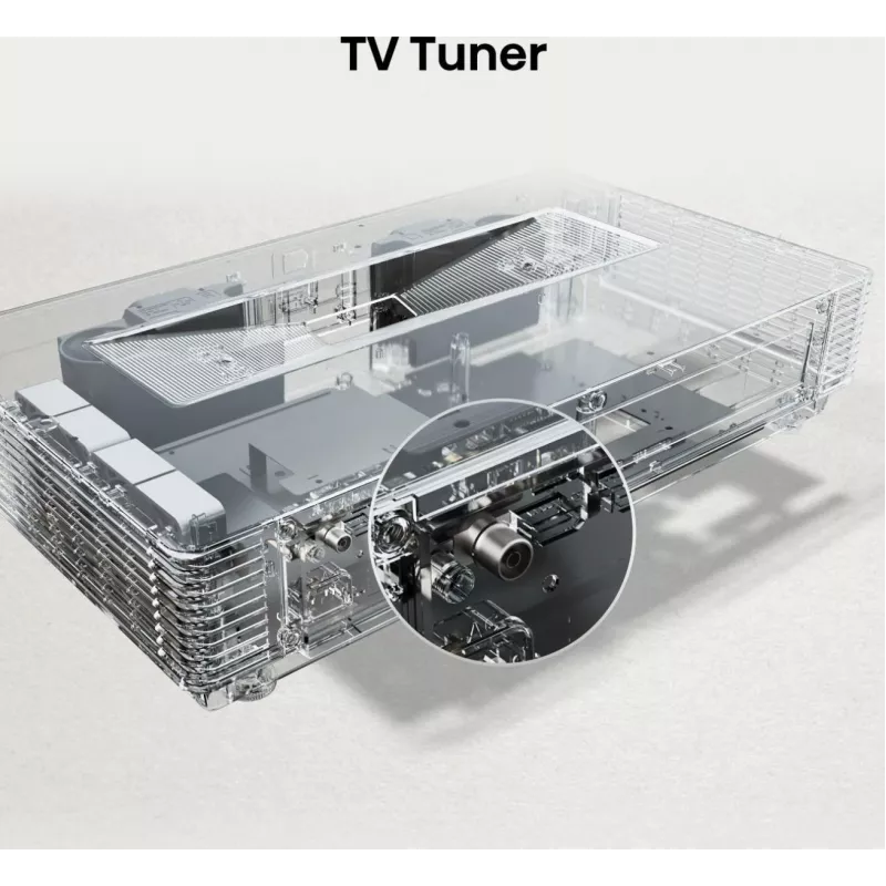 Hisense 120L5ND projektors ar īpaši īsu fokusu 2700 ANSI lūmeni DLP UHD 4K (3840x2160) Melns, Sudrabs 3D