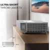Hisense 120L5ND projektors ar īpaši īsu fokusu 2700 ANSI lūmeni DLP UHD 4K (3840x2160) Melns, Sudrabs 3D