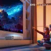 Hisense 120L5ND projektors ar īpaši īsu fokusu 2700 ANSI lūmeni DLP UHD 4K (3840x2160) Melns, Sudrabs 3D