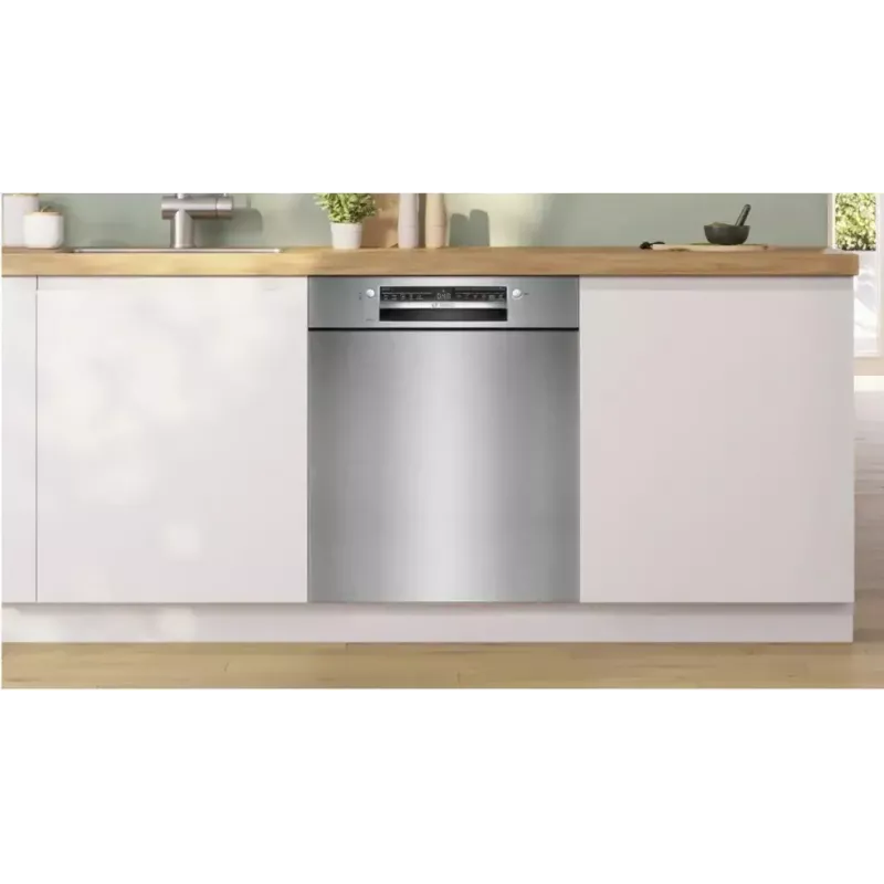 Iebūvējamā trauku mazgājamā mašīna Bosch SMU2HVS06E — 60 cm, 14 komplekti, 5 programmas, siltummaiņa žāvēšana