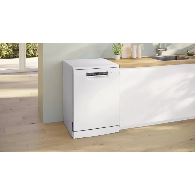 Trauku mazgājamā mašīna Bosch Serie 4 SMS4HVW14E Brīvi stāvoša 60 cm — 14 komplekti, 46 dB, Siltummainis