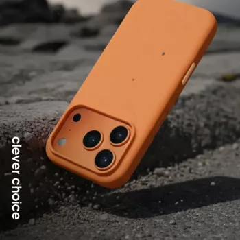 Crong Color Cover Magnētiskais Macīgais Maciņš ar MagSafe iPhone 17 Pro Melns