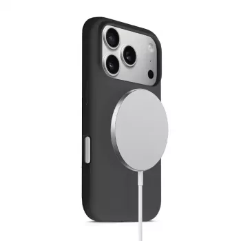 Crong Color Cover Magnētiskais Macīgais Maciņš ar MagSafe iPhone 17 Pro Melns
