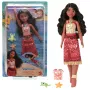 Disney Vaiana 2 Rotaļlietas, Peldēšanas Tautai Vaiana modes lelle ar 2 aksesuāriem un krāsu mainošu ņieburu