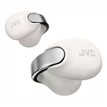 JVC HA-NP1T Bezvadu austiņas True Wireless Stereo (TWS) Ausu klipšu tipa Zvanu/Mūzikas USB Type-C Bluetooth Sudraba, Balta