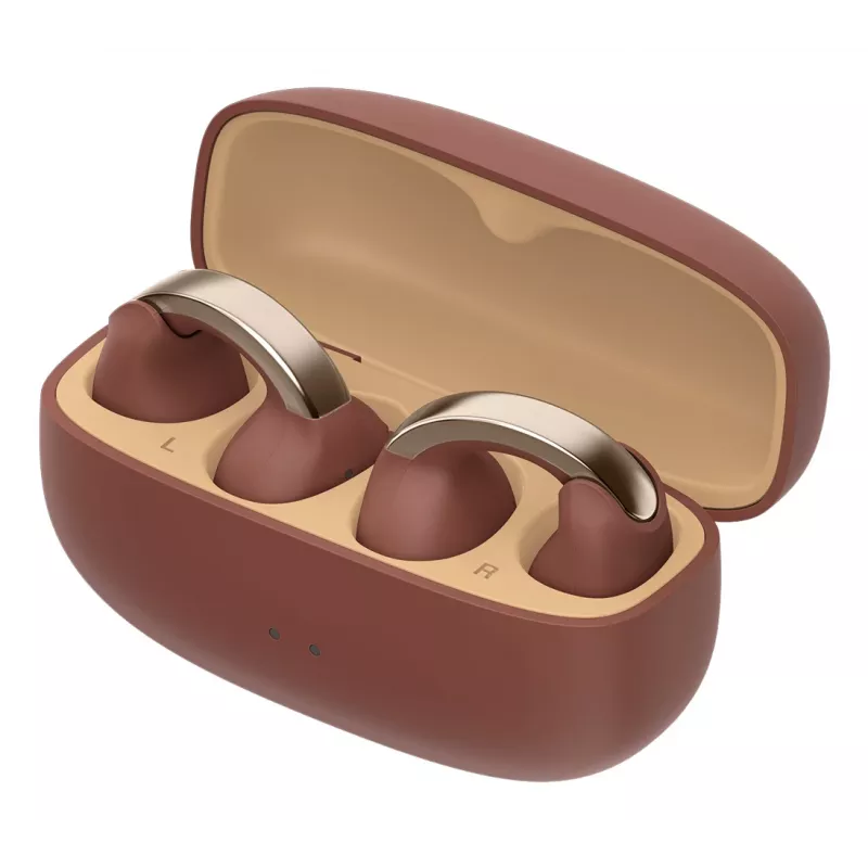 JVC HA-NP1T Bezvadu austiņas True Wireless Stereo (TWS) Ear-clip-on Zvanīšanai/Mūzikai USB Type-C Bluetooth Brūns, Sudrabs