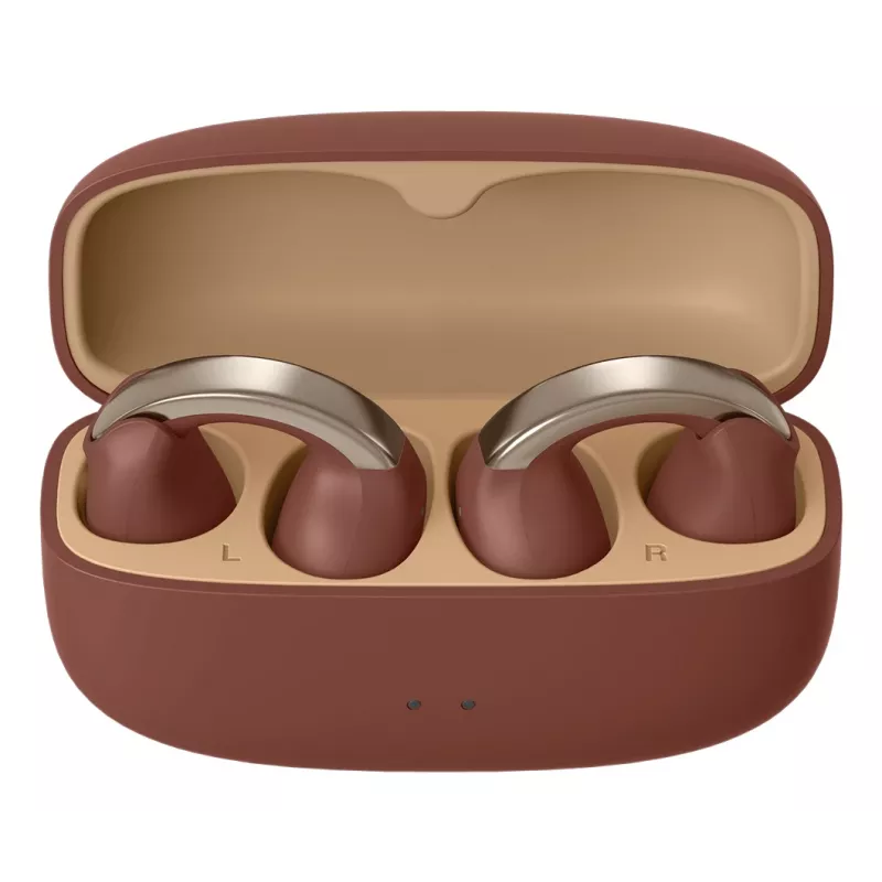 JVC HA-NP1T Bezvadu austiņas True Wireless Stereo (TWS) Ear-clip-on Zvanīšanai/Mūzikai USB Type-C Bluetooth Brūns, Sudrabs