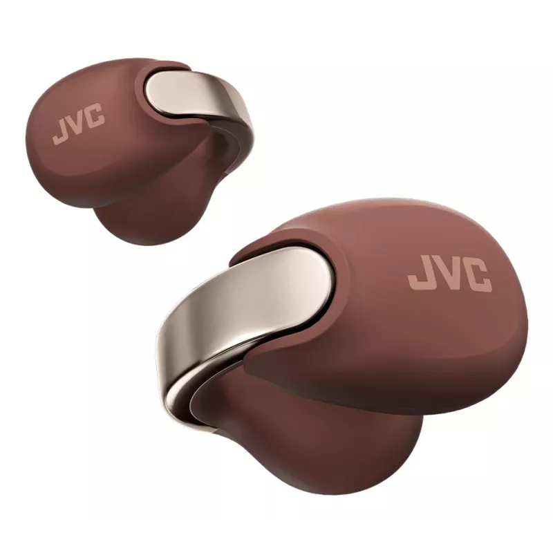 JVC HA-NP1T Bezvadu austiņas True Wireless Stereo (TWS) Ear-clip-on Zvanīšanai/Mūzikai USB Type-C Bluetooth Brūns, Sudrabs
