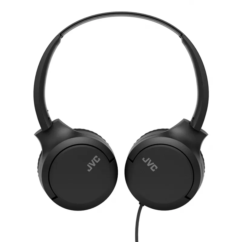 Austiņas JVC HA-S33UC vadu galvas saite, 2 draiveri 29.7 mm, 20–20000 Hz, 1.2 m kabelis, iebūvēts mikrofons, melna