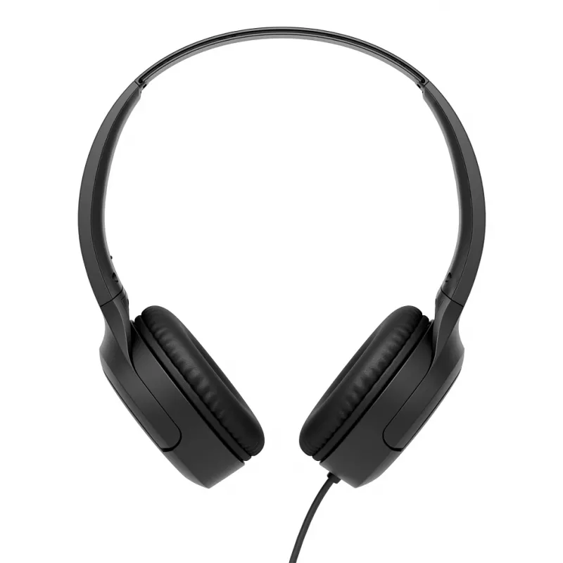 Austiņas JVC HA-S33UC vadu galvas saite, 2 draiveri 29.7 mm, 20–20000 Hz, 1.2 m kabelis, iebūvēts mikrofons, melna