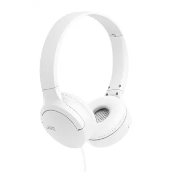 JVC HA-S33UC austiņas ar USB-C, vadu, balss zvaniem un mūzikai, baltas