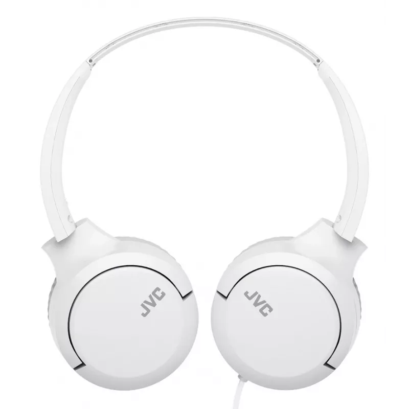 JVC HA-S33UC austiņas ar USB-C, vadu, balss zvaniem un mūzikai, baltas