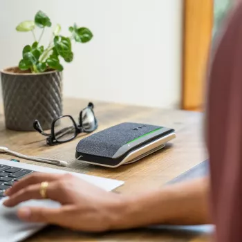 Speakerphone Poly HP Poly Sync 20 ar Bluetooth, USB-C/A adapteri, Micro-USB, 20h akumulators, melns