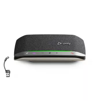 Speakerphone Poly HP Poly Sync 20 ar Bluetooth, USB-C/A adapteri, Micro-USB, 20h akumulators, melns