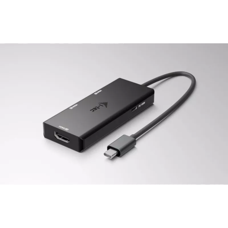 i-tec USB-C Triple 4K HDMI Video Adapter, Power Delivery 100W