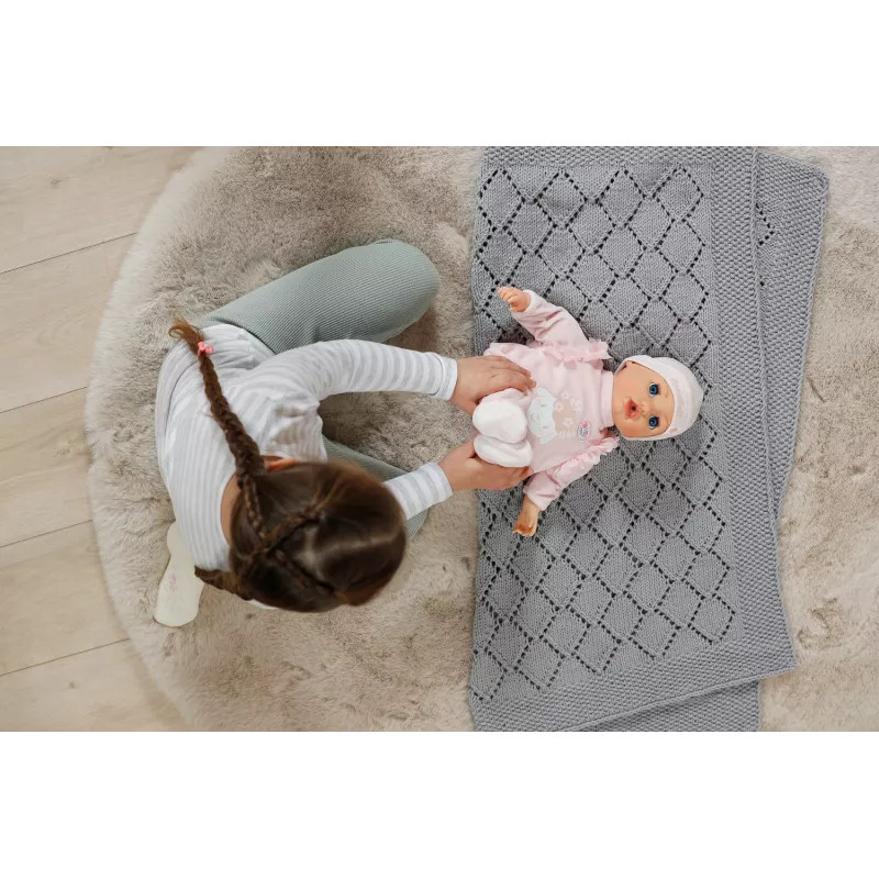 ZAPF Creation BABY born Annabell 43 cm – mīksts ķermenis, skaņas un kustības, lelle