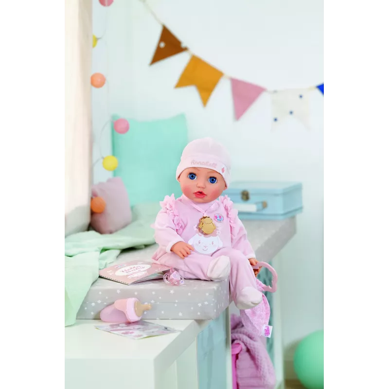 ZAPF Creation BABY born Annabell 43 cm – mīksts ķermenis, skaņas un kustības, lelle