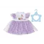 Leļļu kleita ZAPF BABY born Ceriņu tilla kleita 43 cm lellēm, audums, daudzkrāsaina, salokāma, vecums 3+