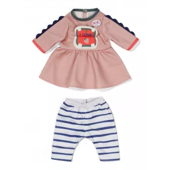 ZAPF BABY born Dress Jungle kleita un legingi 36 cm lellēm, daudzkrāsaina