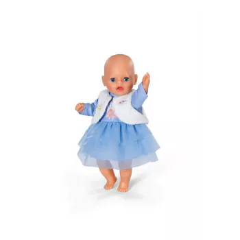 ZAPF BABY born Ziemas kleita 36 cm lellēm, daudzkrāsaina, salokāma, vecumam 1+