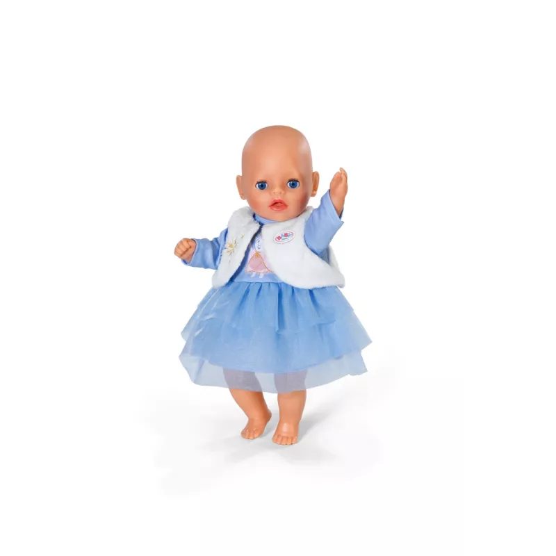 ZAPF BABY born Ziemas kleita 36 cm lellēm, daudzkrāsaina, salokāma, vecumam 1+