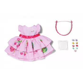 ZAPF BABY born Kleita ar Pinplay galvas saiti 43 cm lellei, daudzkrāsaina