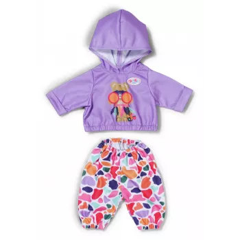 Leļļu drēbju komplekts ZAPF BABY born Kapuces tērps 43 cm lellēm, daudzkrāsains, ieteicams 3+