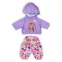 Leļļu drēbju komplekts ZAPF BABY born Kapuces tērps 43 cm lellēm, daudzkrāsains, ieteicams 3+