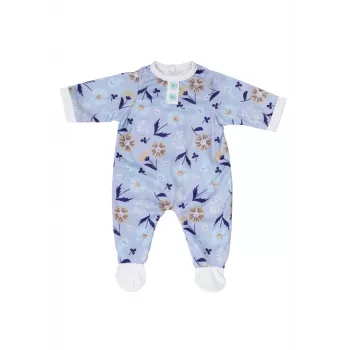 Leļļu rompers ZAPF BABY born Zils 43 cm lellēm, audums, salokāms, vecums 3+