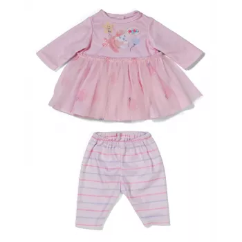 Leļļu apģērba komplekts ZAPF BABY born Rose kleita 36 cm lellēm, daudzkrāsains, salokāms, vecumam 1+