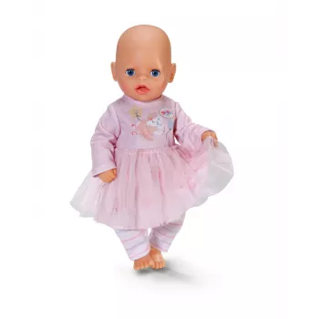 Leļļu apģērba komplekts ZAPF BABY born Rose kleita 36 cm lellēm, daudzkrāsains, salokāms, vecumam 1+