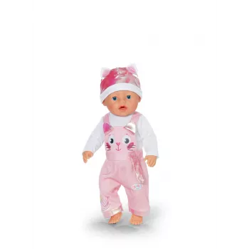 Drēbju komplekts lellei ZAPF BABY born Kombinezons ar cepuri 43 cm lellēm, daudzkrāsains, salokāms, vecumam 3+