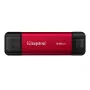 Ārējais SSD Kingston 512GB Dual USB-A/USB-C pārnēsājams, USB 3.2 Gen 2, lasīšana 1050MB/s, rakstīšana 950MB/s, melns/sarkans