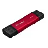 Ārējais SSD Kingston 2TB Dual USB-A/USB-C, USB 3.2 Gen 2, 1050 MB/s lasīšana, 950 MB/s rakstīšana, Melns/Sarkans