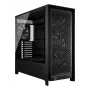 PC korpuss CORSAIR FRAME 5000D RS — Melns, ATX/EATX atbalsts, 3x140 mm priekšējie ventilatori, rūdīts stikls, 250×556×542 mm