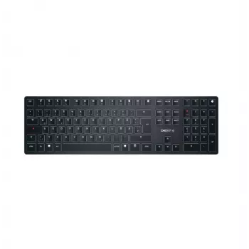 CHERRY KW X ULP tastatūra universāla USB + RF Bezvadu + Bluetooth QWERTZ vācu melna