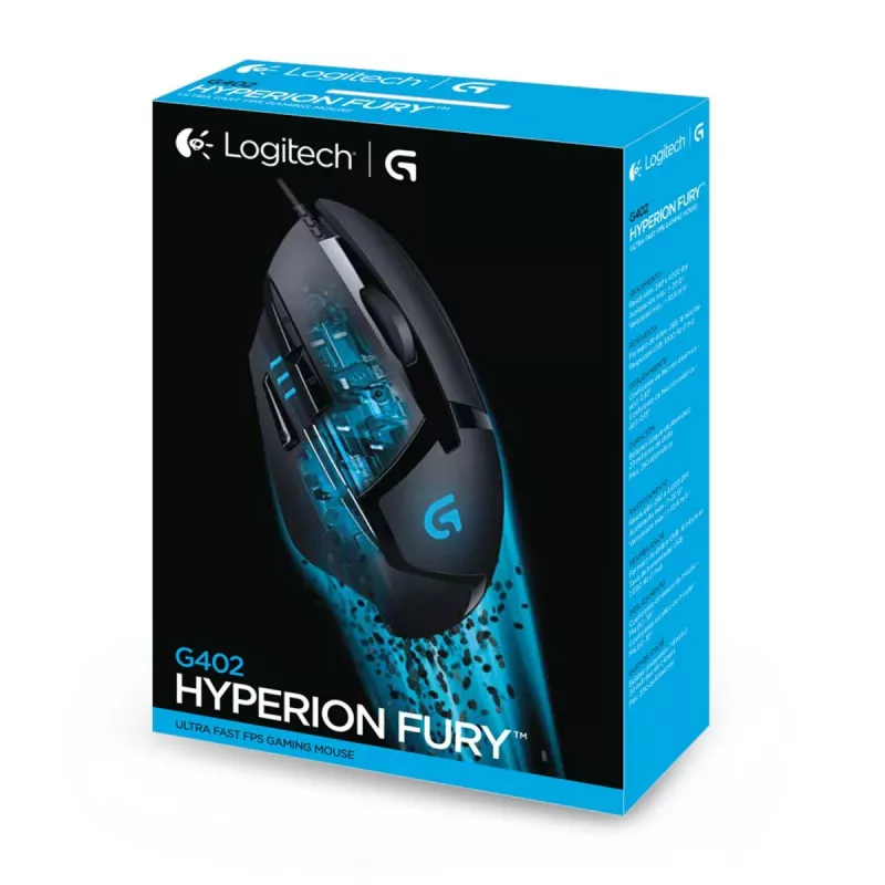 LOGTECH G402 Hyperion Fury FPS spēļu pele USB