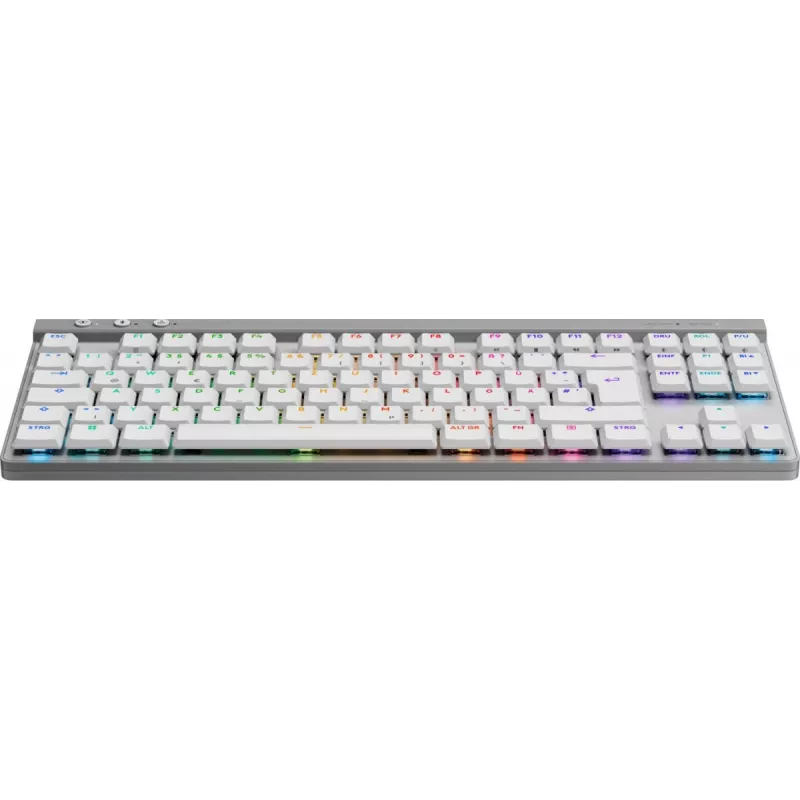 Logitech G515 LIGHTSPEED TKL bezvadu spēļu tastatūra, vācu QWERTZ, balta