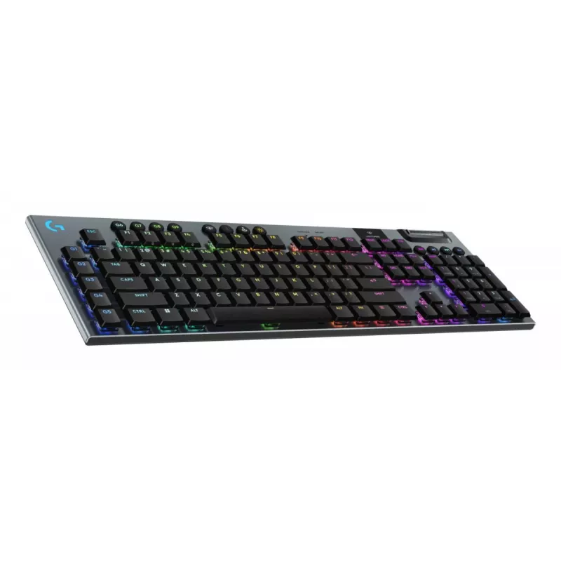 Logitech G G915 X LIGHTSPEED bezvadu spēļu tastatūra, GL mehāniskie slēdži, QWERTZ vācu izkārtojums, melna