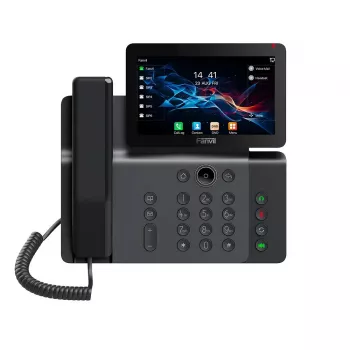 IP telefons Fanvil V66 tumši pelēks — 20 rindu, 7 collu IPS skārienekrāns, Wi‑Fi, PoE, Bluetooth