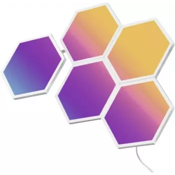 Govee B6061 LED gaismas paneļi 5 gab. RGB krāsu maiņa — modulāra sienas apgaismojuma sistēma