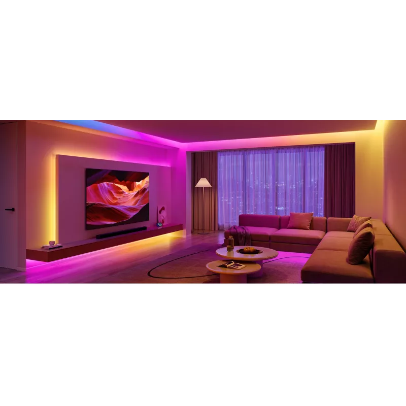 Govee Strip Light S viedā LED lente 5m — Wi‑Fi/Bluetooth, RGBIC, 5000 mm, balta